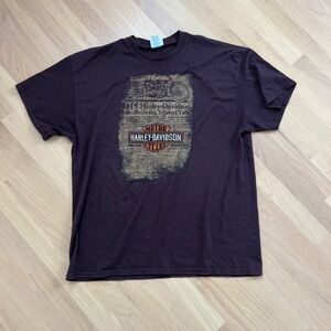Harley Davidson T-Shirt XL  Minneapolis St. Paul Minnesota Viking Brown